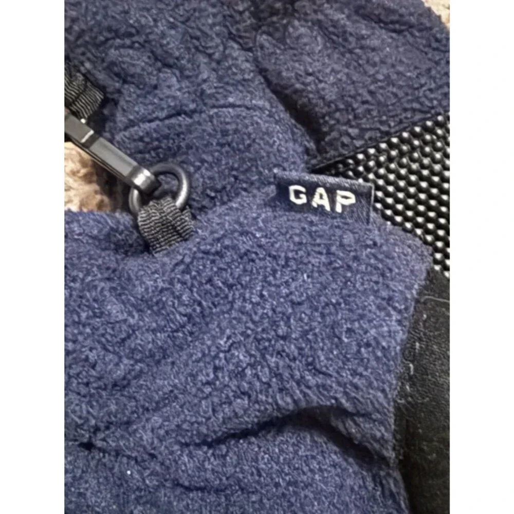 Gap Kids Navy Black Fleece Gloves Winter Snow Warm Kids Youth M/L Unisex